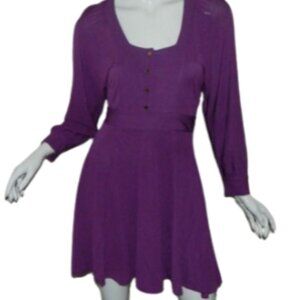 Juicy Couture Long Sleeve Bridget Purple Dress Size XL NWOT